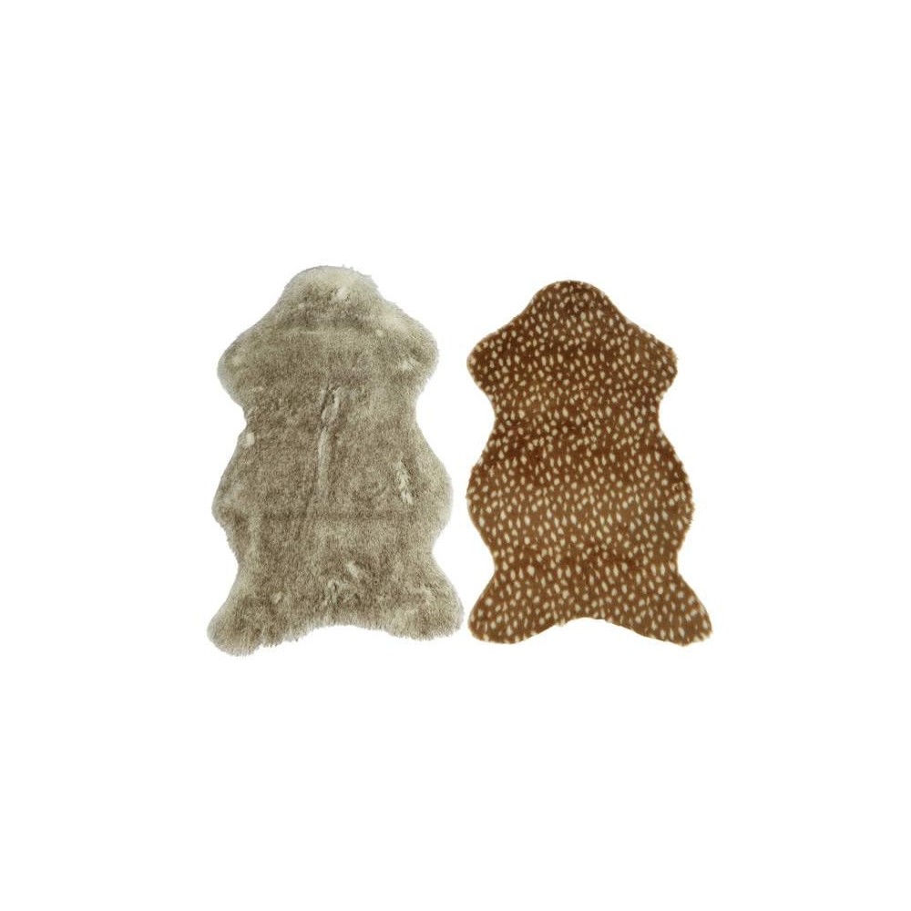 TAPPETO ECOPELLICCIA 2COL ASS